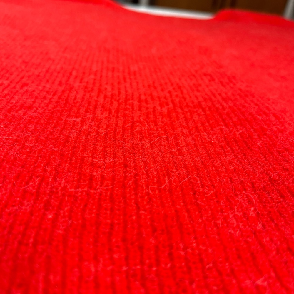 Sezane Barry Cardigan Women's M Reversible Red Mohair Alpaca V-Neck Oversized - Picture 14 of 14